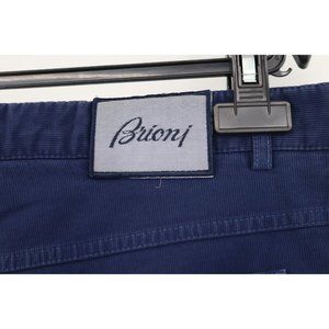 Brioni Marmolada textured blue pants men's size 38